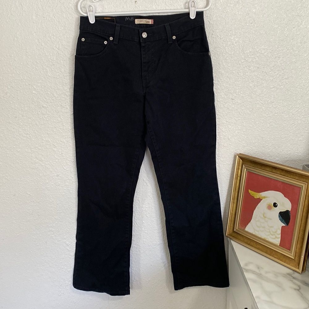 ⭐️Levi's 550 Relaxed Fit Jeans Women's Black‎